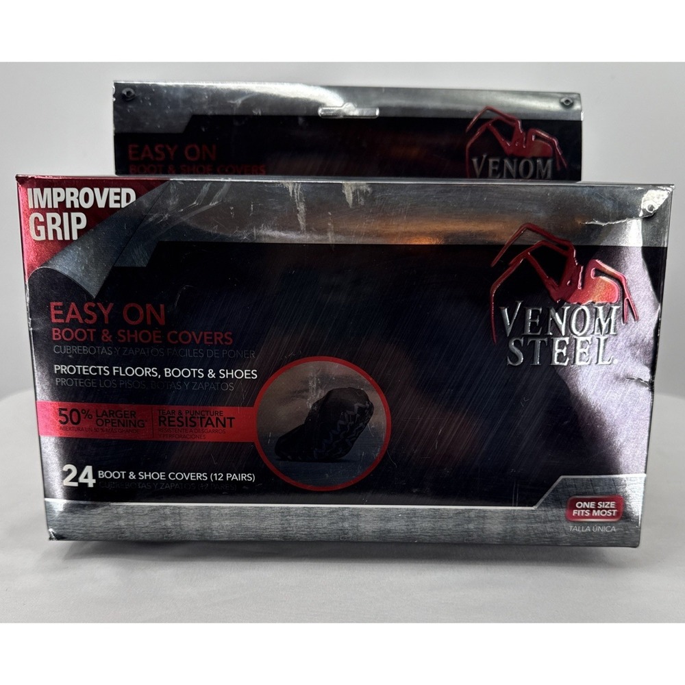 Venom Steel Boot and Shoe Covers, Tough, Easy On,‎ Fits Over Boots, Improved